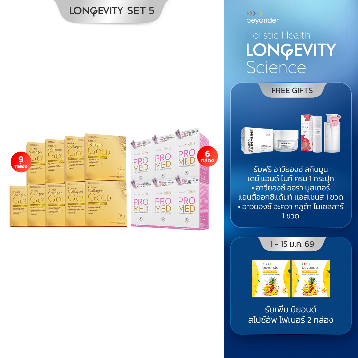 Longevity SET 5 : aviance Skin Longevity Set